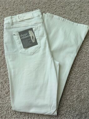 Cato White Flare Jeans - Shape Enhancing Wide Leg